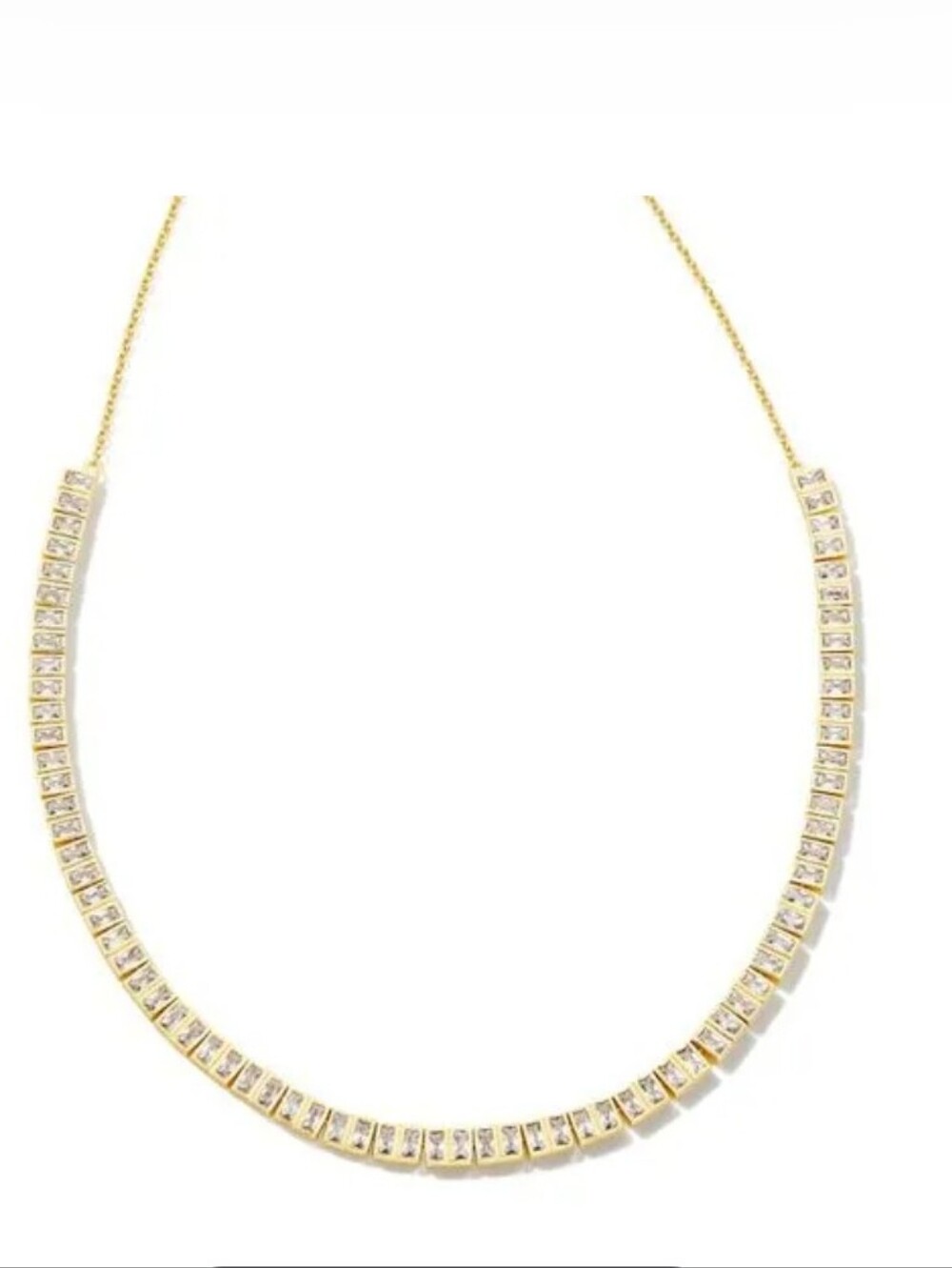 Kendra Scott Gracie Tennis Necklace Gold NWT